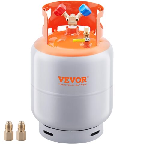 Refrigerant Recovery Reclaim 13.6 kg Cylinder Tank 27.6 bar Liquid Rated Y Valve, 13,6 kg