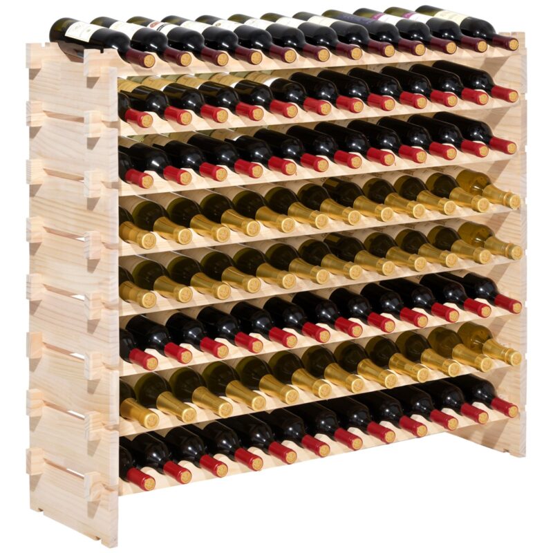 96 pudelite virnastatav moodulveiniriiul, 112 kg, 8 tasandit