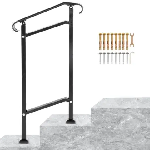 VEVOR Sepistatud rauast käsipuu, 12×39×101 cm