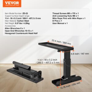 VEVORi redeli tasandusseade, 23,4 L, 45,7 cm — pilt 7