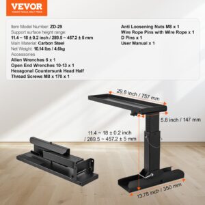 VEVORi redeli tasandusseade, 29,8 L, 45,7 cm — pilt 7