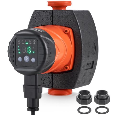 LPS25-6BP-180 Hot Water Recirculating Pump, 45 W, 60 L, 38 mm