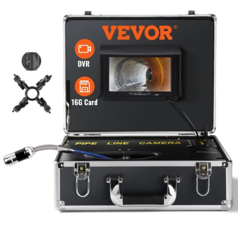 Sewer Camera Pipe Inspection Camera 17.9 cm Screen 1000TVL Camera 30.5m Pipeline, 17,9 cm