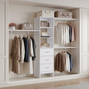 VEVOR Garderoobisüsteem 3 sahtliga, 2430×405×1904 mm — pilt 8