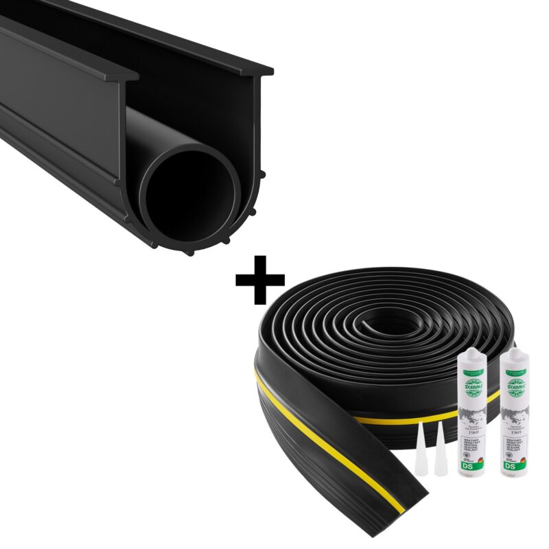 Garage Door Threshold and Bottom Seals Kit, 6,1 m, 30 x 30 x 10 cm