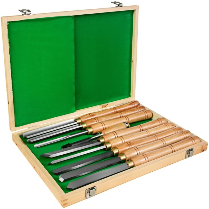 Lathe Chisel 8 Piece Wood Lathe Chisel Cutting Carving HSS Steel Blades Wood Turning