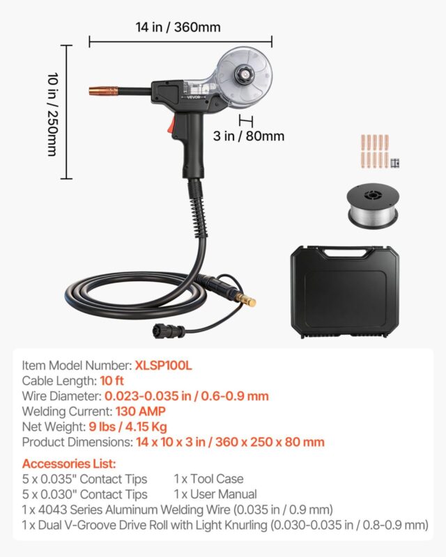130A poolpüstol 3m kaabliga, 3 m, 0,9 mm, 11 tk