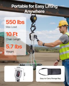 Käsitsi hoovaga kett-tõstuk, 249 kg, 250 kg, 3 m — pilt 2