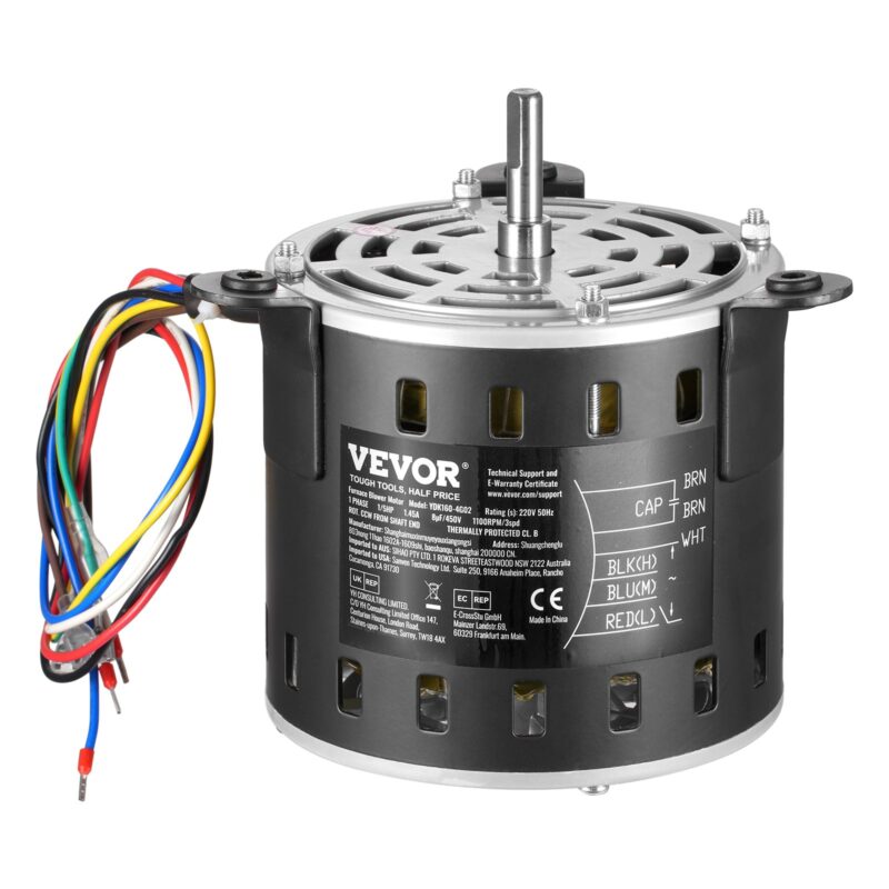 1/5HP Furnace Blower Motor, 10 mm, 5,28 kg