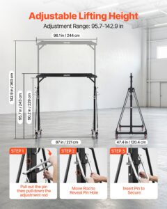 Reguleeritav pukkkraana, 3630 mm kõrgus, 997,9 kg — pilt 4