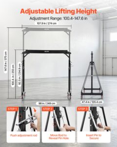 Reguleeritav pukkkraana, 3750 mm kõrgus, 2267,96 kg — pilt 4