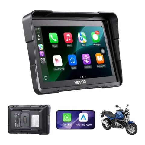 17,8 cm juhtmevaba mootorratta Carplay koos Apple Carplay ja Android Autoga