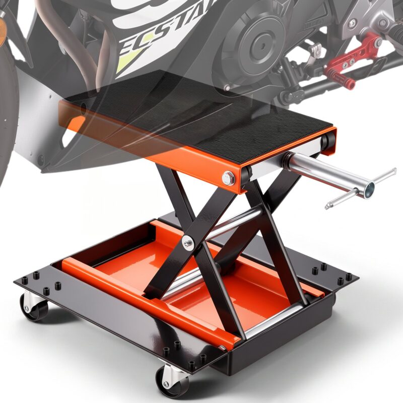 Mootorratta tõstuk ATV käärtõstukiga, 499,5 kg, 120 mm