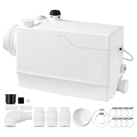 Purustav pump 800W 12000L/h vooluhulk 10 m peaga külgmine tualeti sisselaskeava, 800 W