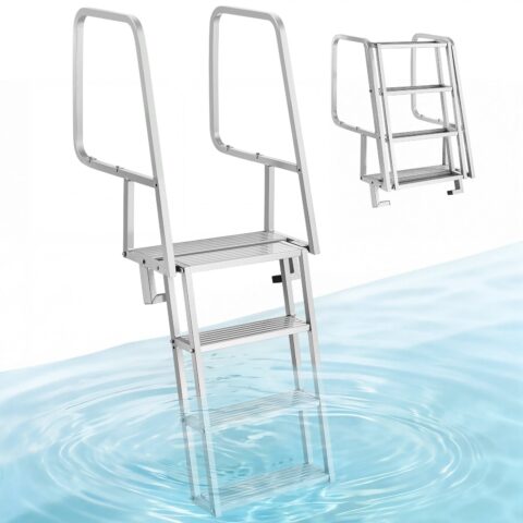 Flip-Up Dock Ladder, 159 kg, 24,9 cm