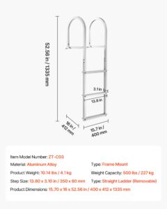 VEVORi dokkredel, 227 kg, 900×410×95 mm — pilt 7