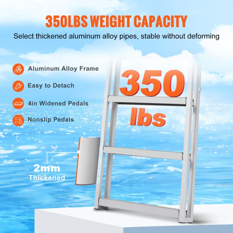 VEVORi dokkredel, 159 kg, 1375×480×120 mm