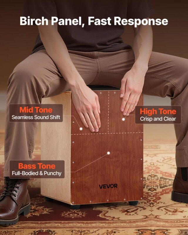 VEVOR Cajon Box Trumm, 305 x 305 x 430 mm, 25 kg