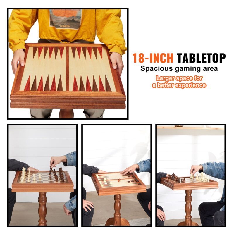 7,62 cm-1 male kabe backgammoni lauakomplekt