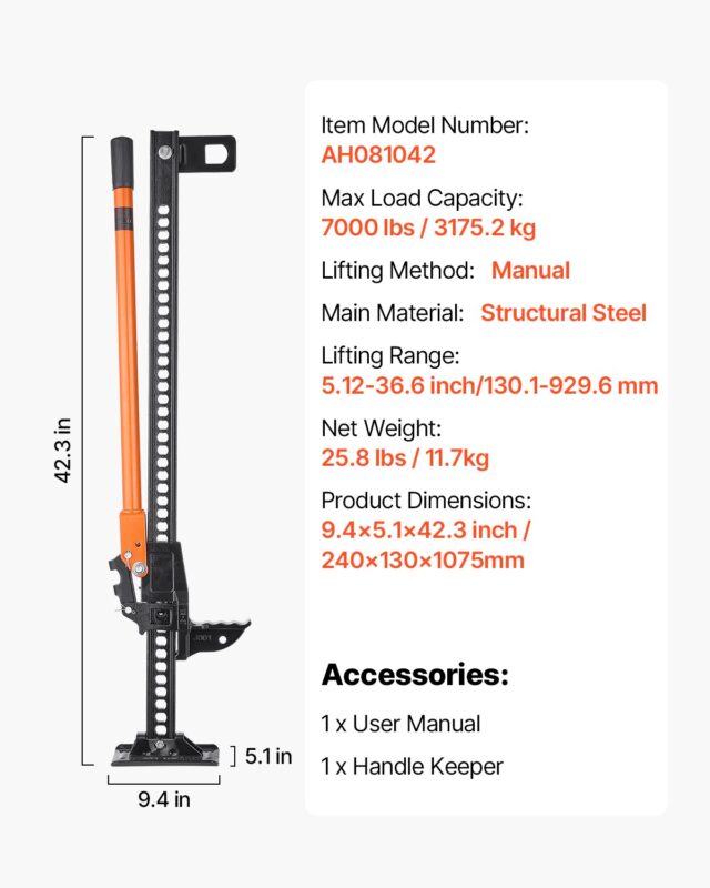 Talutungraud, 3175,2 kg, 107,5 cm, 929,6 mm