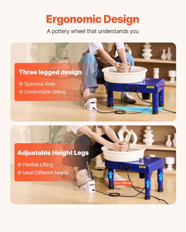 VEVOR Keraamikaketas, 35,6 cm, 17,9 kg