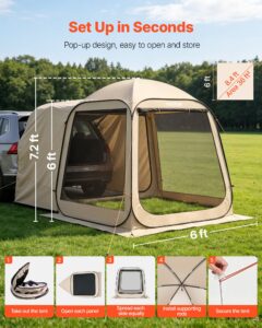 VEVOR Varikatusega telk, 1825 x 1825 x 2200 mm, 9 kg — pilt 2