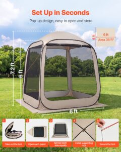 VEVOR Varikatusega telk, 1825 x 1825 x 2200 mm, 6,6 kg — pilt 2