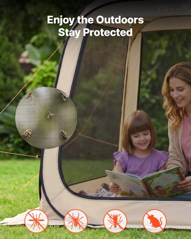 VEVOR Varikatusega telk, 1825 x 1825 x 2200 mm, 6,6 kg