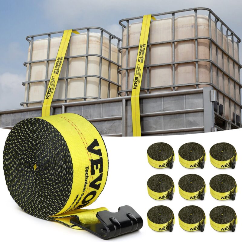 Winch Straps, 10,2 cm, 9,1 m