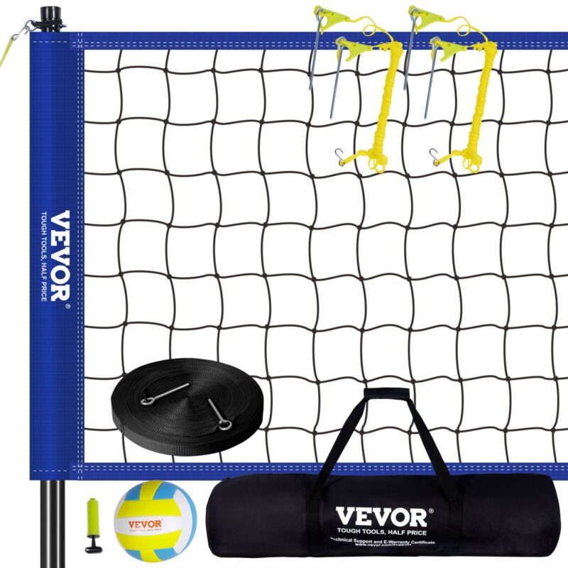 Outdoor Portable Volleyball Net System, 2,26 m, 5,08 cm