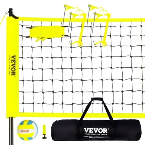 VEVOR Välistingimustes kasutatav kaasaskantav võrkpallivõrk, 81 cm