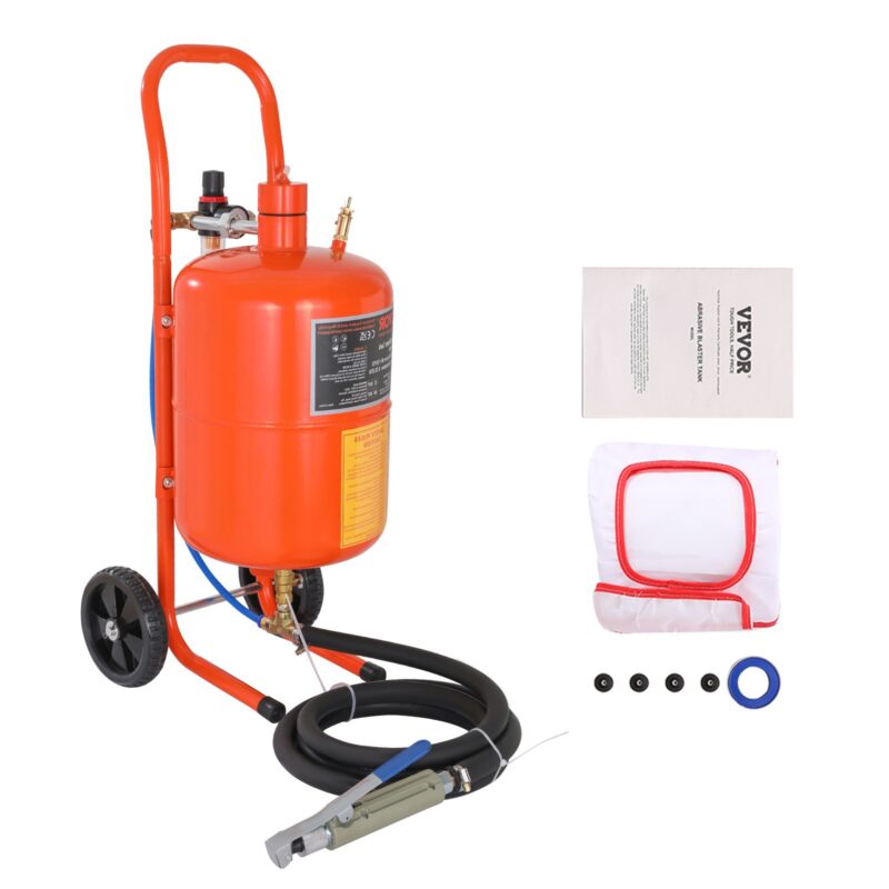 18.9 L Sand Blaster 4.13-7.58 bar High Pressure Sandblaster with 4 Nozzles, 18,9 L