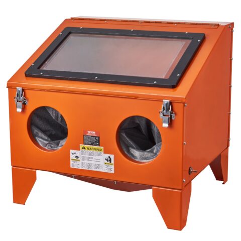 151.4 L Sandblasting Cabinet Benchtop Cabinet with Blasting Gun 4 Nozzle, 23,5 kg, 151,4 L