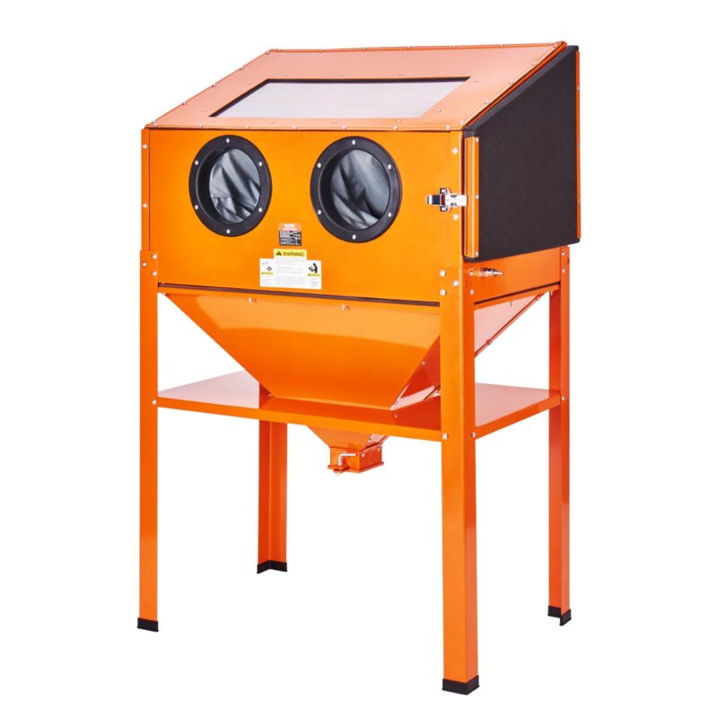 227.1 L Sand Blasting Cabinet with Stand with Blasting Gun & 4 Nozzles, 92,24 kg, 227,1 L