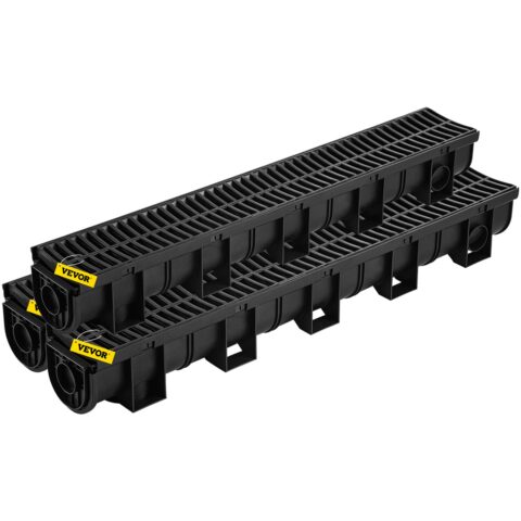 Drainage Trench Driveway Channel Drain Kit Plastic Grate-5.8, 15,0 cm, 2,93 kg