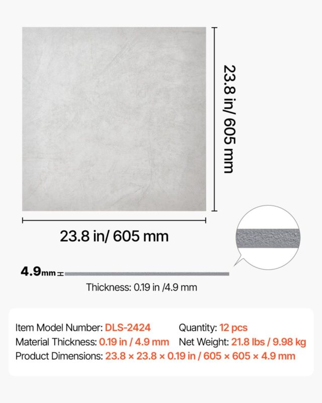605x605mm PVC laeplaadid 12-pakendilised allalastavad laepaneelid valge marmor