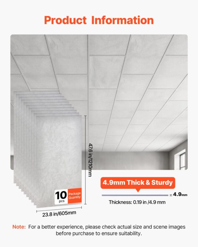605x1210mm PVC laeplaadid 10-pakendilised allalastavad laepaneelid valge marmor