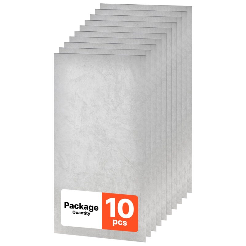 605x1210mm PVC laeplaadid 10-pakendilised allalastavad laepaneelid valge marmor