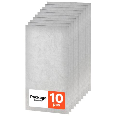 605x1210mm PVC Ceiling Tiles 10-Pack Drop Ceiling Panels White Marble, 605 x 1210 mm