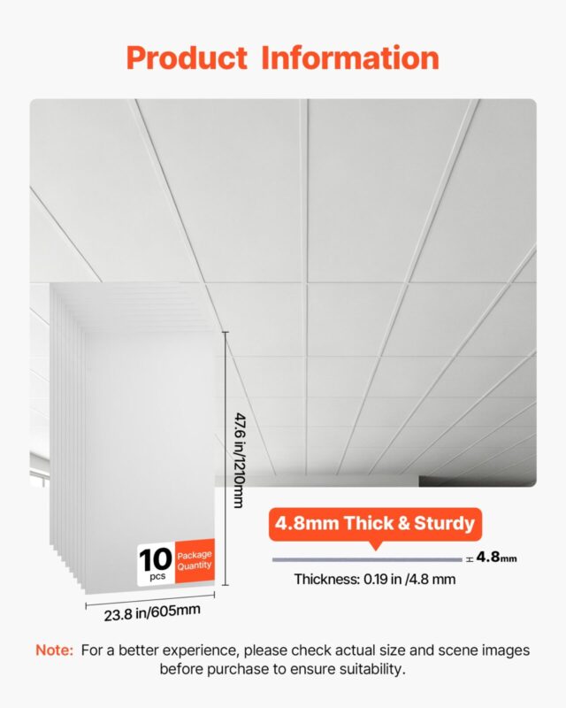 605x1210mm PVC laeplaadid, 605 x 1210 mm, 10 tk