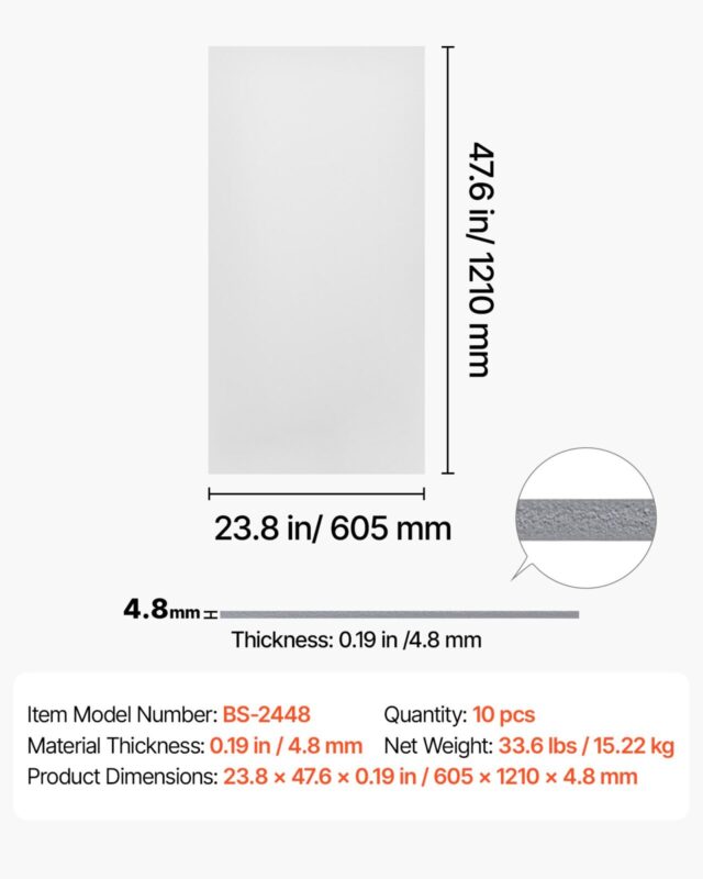 605x1210mm PVC laeplaadid, 605 x 1210 mm, 10 tk
