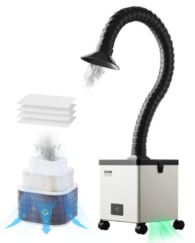 Solder Fume Extractor, 85 W, 26,4 x 26,4 x 34,0 cm