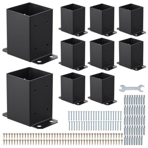 4x4 Post Base 10 Pcs, 10 tk, 91,44 x 91,44 mm