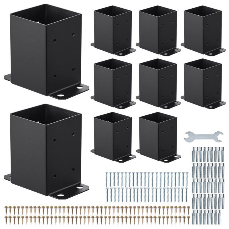4x4 Post Base 10 Pcs, 10 tk, 91,44 x 91,44 mm