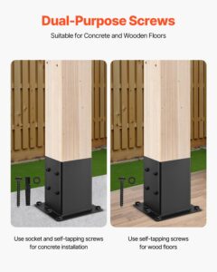 6x6 posti alus, 142 x 142 mm, 4 tk — pilt 3