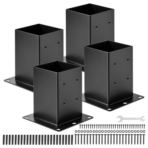 6x6 Post Base 4 Pcs, 4 tk, 142 x 142 mm