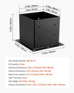 4x4 postialus, 92 x 92 mm, 8 tk — pilt 7