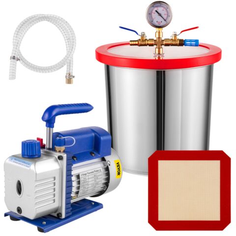 3 CFM 1/4HP Single Stage Vacuum Pump, 11,4 L, 1,52 cm