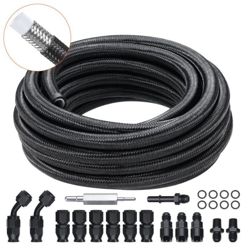 6AN Fuel Line Kit, 7,62 m, 7,94 mm