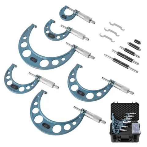 6 PCS mikromeetrite komplekt, 6 tk